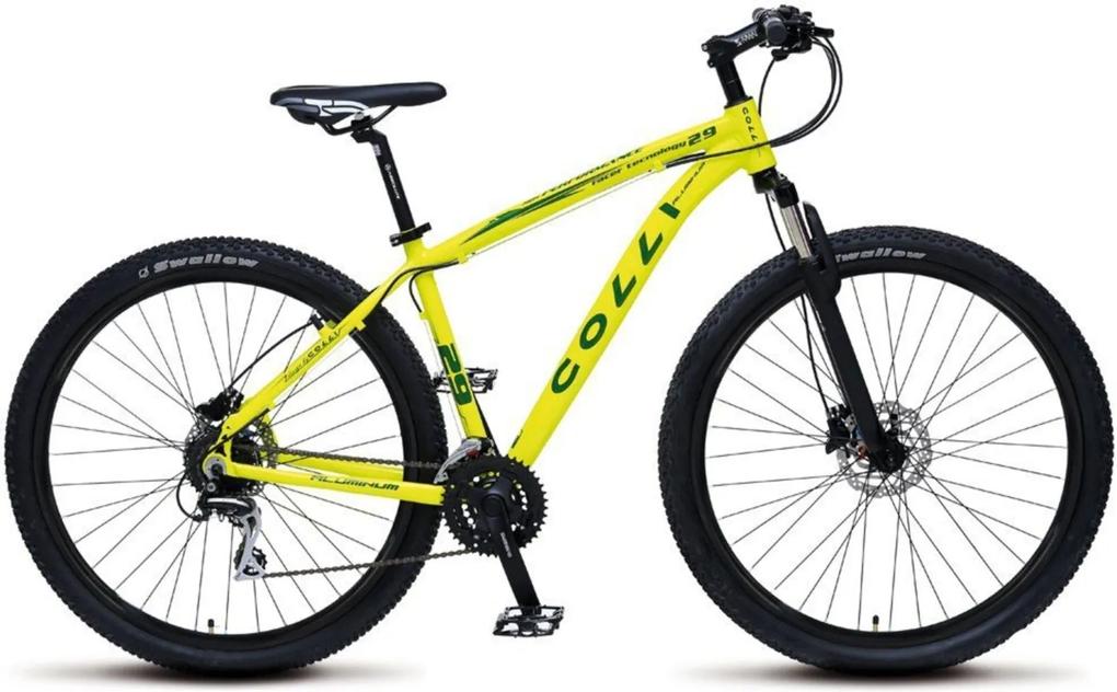 Bicicleta Colli Bikes Aro 29 Altus MTB Alumínio Amarelo Neon