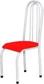 Cadeira Alta 0.123 Anatômica Branco/Vermelho - Marcheli
