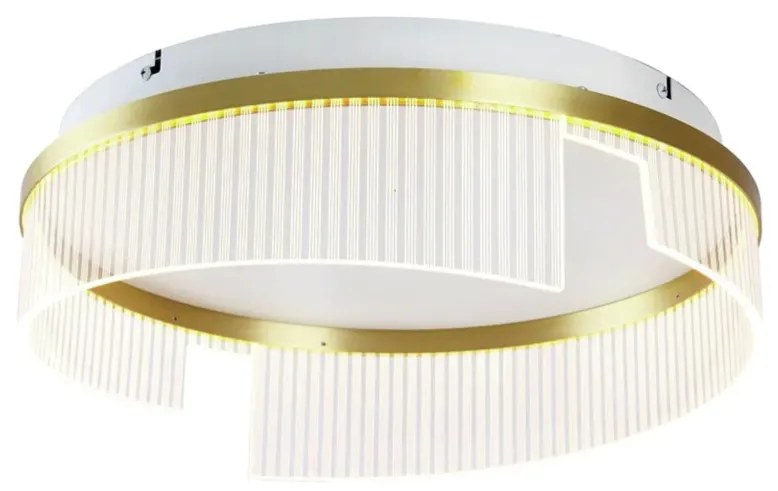 Plafon Lumina Ø40X13Cm Led 24W 3000K Bivolt Dourado - Usina Imports Ui...