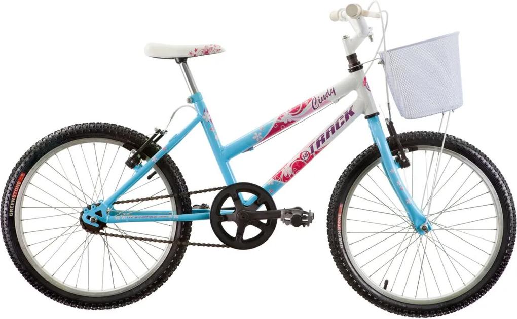 Bicicleta Aro 20 Feminina Sem Marcha Azul Track Bikes