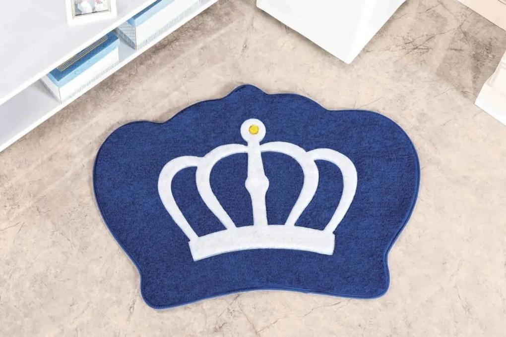 Tapete Guga Tapetes Formato Big Coroa Azul Royal