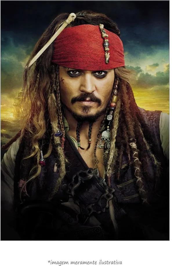 Poster Johnny Depp - Capitão Jack Sparrow (20x30cm, Apenas Impressão)