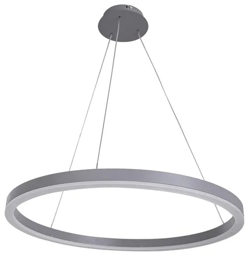 Pendente Led Metal Aluminio Acrilico 30W 3000K Danza - CINZA