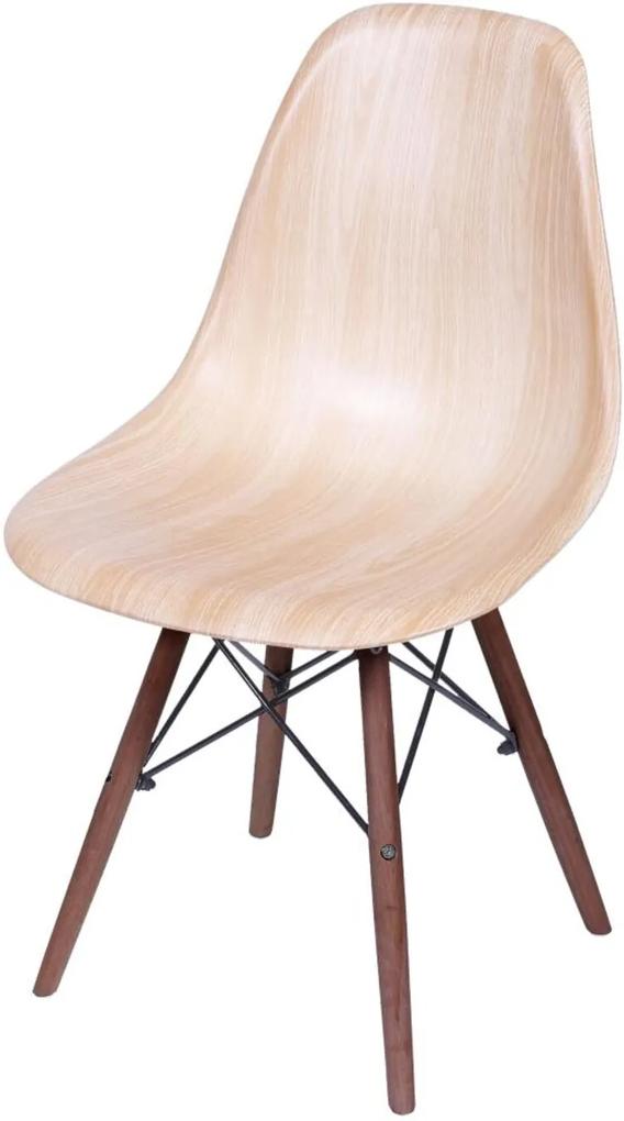Cadeira Wood Polipropileno - Base Escura