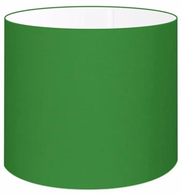 Cúpula abajur e luminária cilíndrica vivare cp-7012 Ø30x25cm - bocal nacional - Verde-Folha