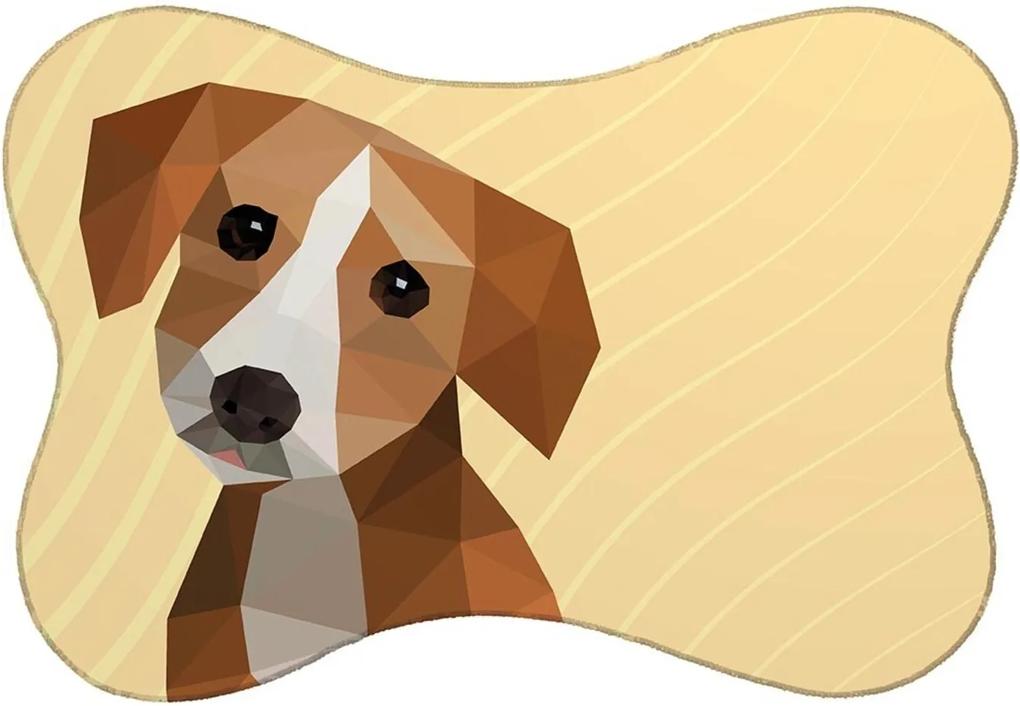 Tapete Mdecore PET Beagle Bege 46x33cm
