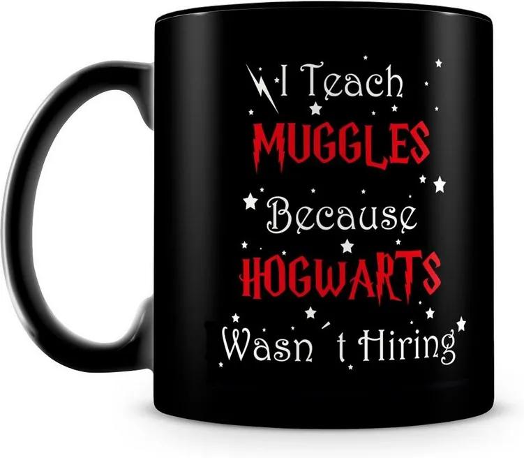 Caneca Personalizada Muggles Hogwarts (100% Preta)