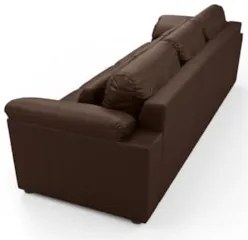 Sofá Retrátil 3 Lugares Para Sala 257cm Dijon Couro Caramelo S07 - Mpo