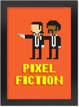 Pôster com Moldura Pixel Fiction