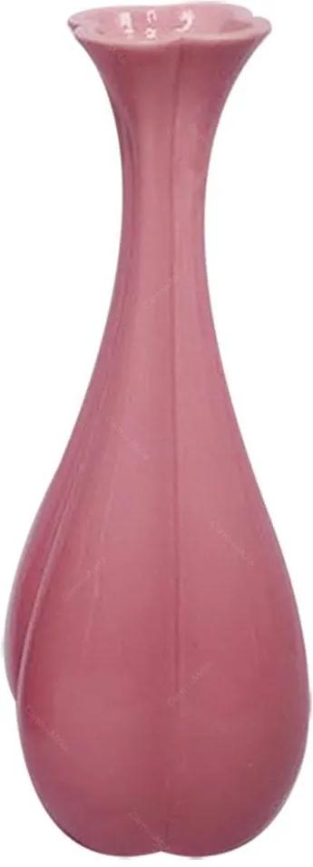 Vaso Romantic Petal Rosa Pequeno em Cerâmica - Urban - 30x10,5 cm