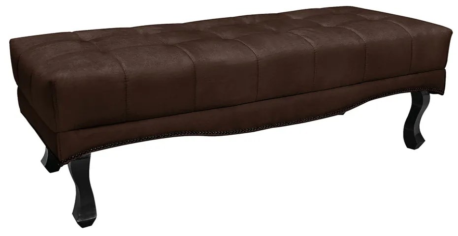 Cabeceira Cama Box King 195cm e Recamier Vicenza Suede Café S04 - D'Rossi