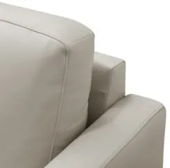 Sofá 2 Lugares Para Sala Living 180cm Vults L08 Couro Off    - Mpozena