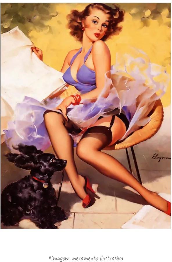 Poster Pin-Up Girl: Hold Everything Skirting The Issue (20x25cm, Apenas Impressão)