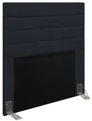 Cabeceira Cama Box Solteiro 90cm Rubi W01 Corano Preto - Mpozenato