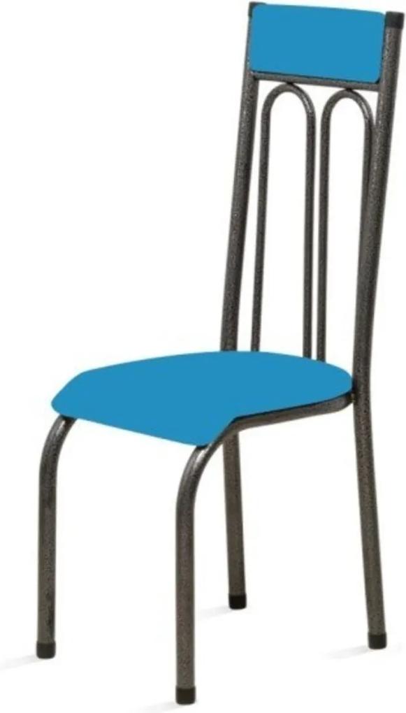 Cadeira Anatômica 0.120 Estofada Craqueado/Azul - Marcheli