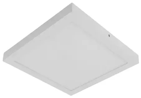 Plafon Led Sobrepor Quadrado Aluminio Branco 24W Yamamura - LED BRANCO QUENTE (3000K)