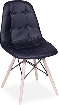 Cadeira Decorativa, Preto, Eames Botone