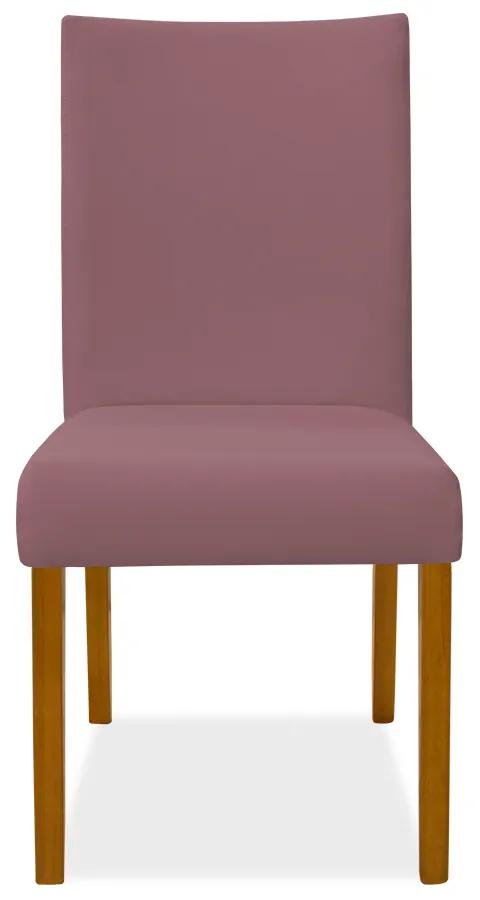 Kit 4 Cadeiras de Jantar Milan Veludo Rosê