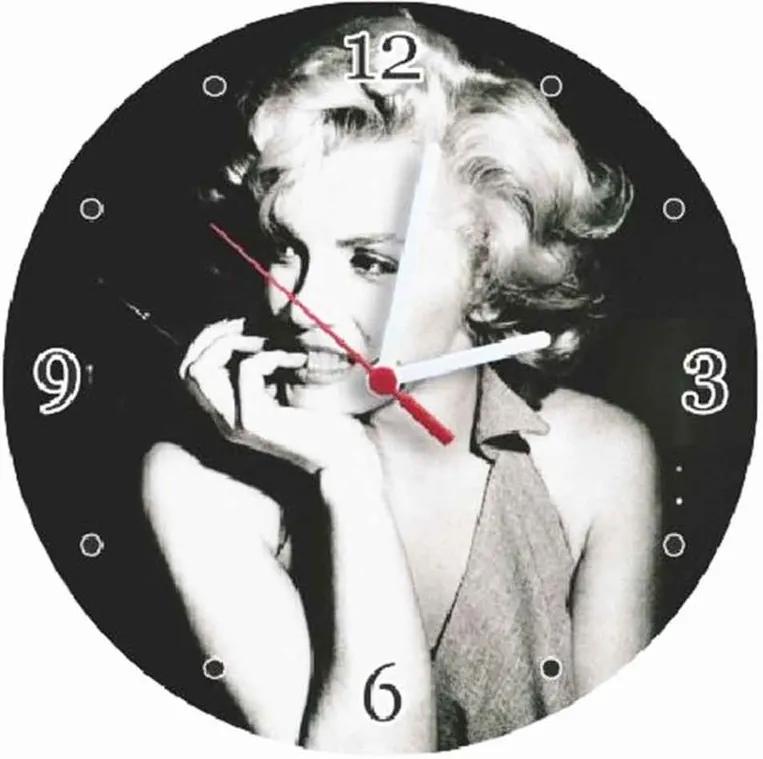 Relógio MDF Marilyn Monroe