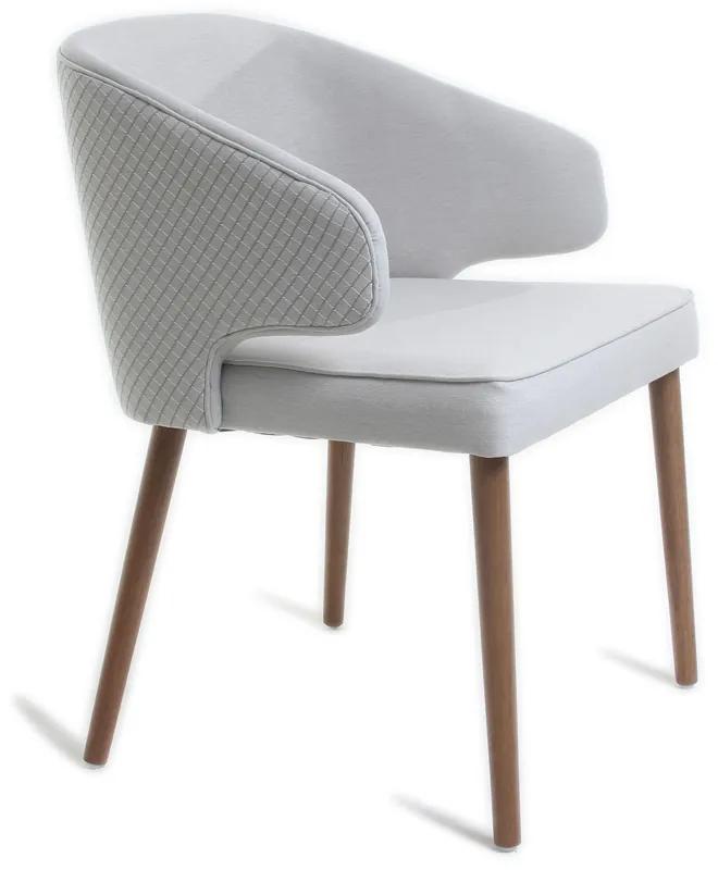 Cadeira com Braço Abigail Estofada Estrutura Madeira Liptus Design Sustentável