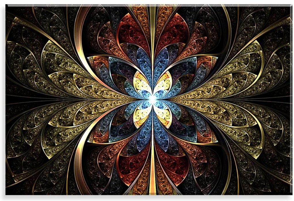 Tela Love Decor Decorativa em Canvas Vitral Magnific Multicolorido 90x60cm