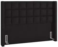 Cabeceira Cama Box Casal 140cm Pisa P02 Sintético Preto - Mpozenato