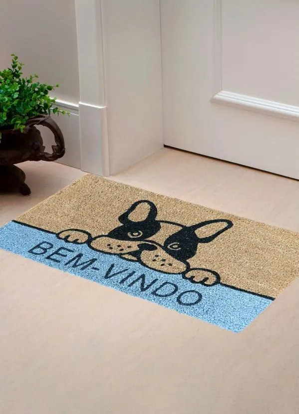 Capacho Dog de Fibra de Coco Corttex Marrom