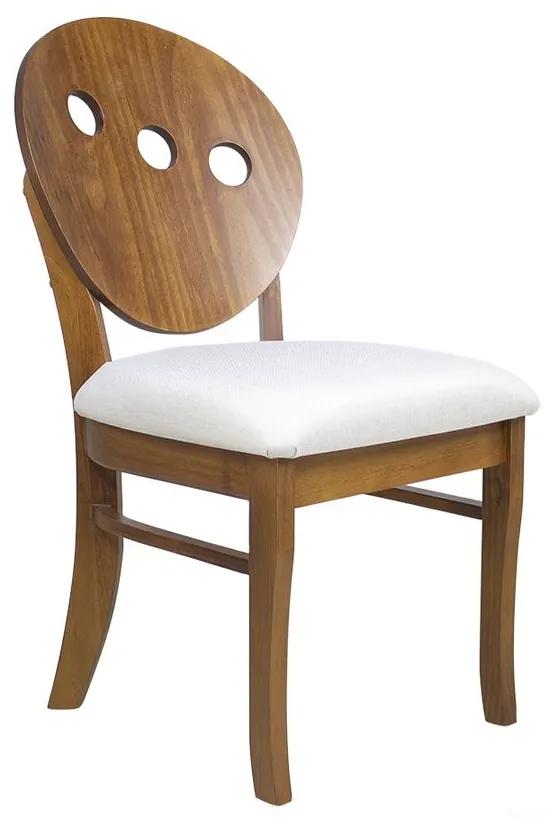 Cadeira de Jantar Estofada Medalhão Florence Imbuia - Wood Prime LL 38062