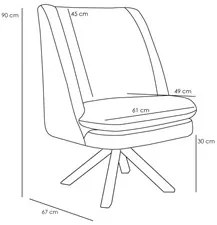 Kit 2 Poltronas Decorativas Giratórias Base Giromad Madeira Pérsia Sue