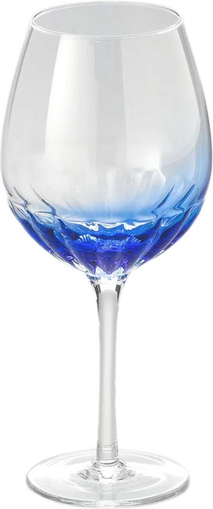 Jogo de Taças para Água Bom Gourmet Vidro Craquelada 685ml 6pçs Incolor/Azul