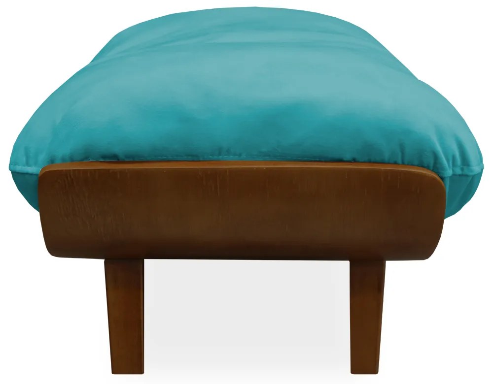 Cama Pet Costela para Cães e Gatos Almofadada Suede Azul Tiffany