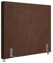 Cabeceira Cama Box Casal King 195cm Paolla P02 Sintético Camel - Mpoze