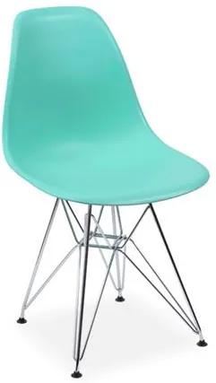 Cadeira Decorativa, Azul Tiffany, Eames DSR