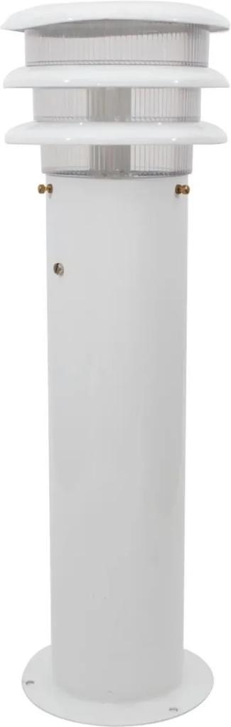 Balizador Aluminio Branco E27 50x15