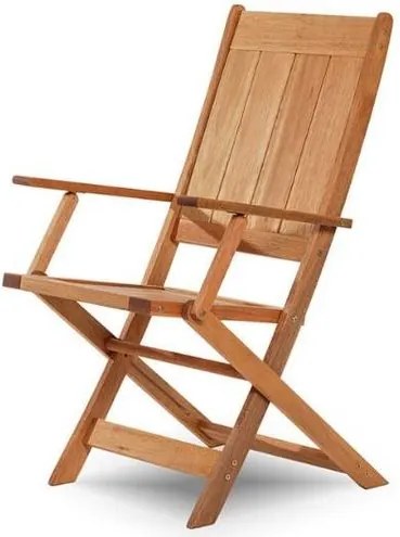 Cadeira Retangular Dobravel Acqualung+ C/ Braco Stain Jatoba 99cm - 61363 - Sun House
