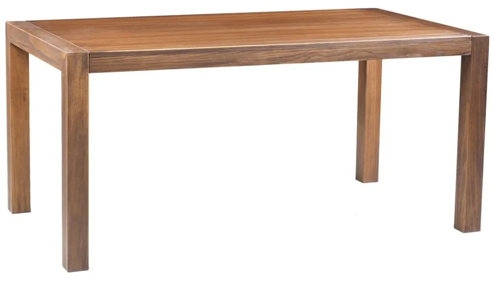 Mesa Sala de Jantar Cozinha Dumai 220cm Madeira Maciça Walnut Escovado G54 - Gran Belo