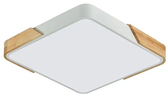 Plafon De Sobrepor Led 96w 3840lm Madeira Branco