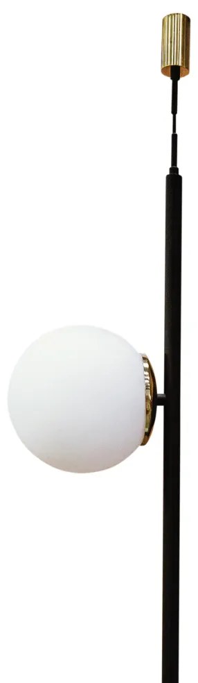 Pendente Organic Vertical Ø45X150Cm Alumínio E Globo Ø12Cm / Ø20Cm 1Xg... (CB-M - Cobre Metálico)