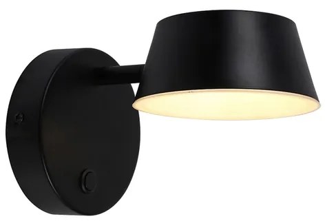 Arandela Led Metal 5W 3000K Funnel - PRETO