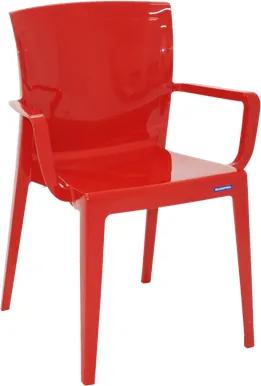 Cadeira Victória com braços vermelha Tramontina 92044040
