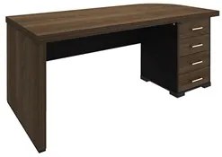 Mesa para Escritório 4 Gavetas Lado Direito 180cm Tamburato Executiva