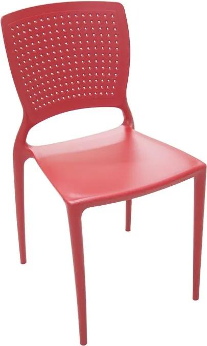 Cadeira Safira sem Braço Vermelho - Tramontina