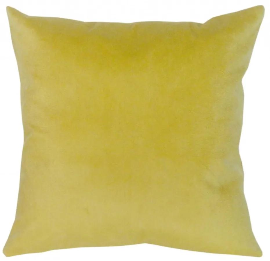 Capa de Almofada Lisa Amarela Ouro 45x45