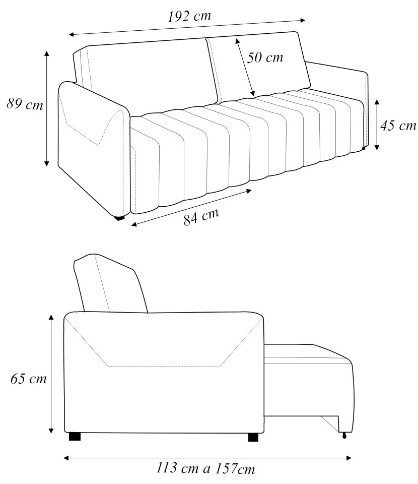 Sofá-Cama Decorativo Retrátil Thanos 2 Lugares 192cm Veludo Verde G45 - Gran Belo