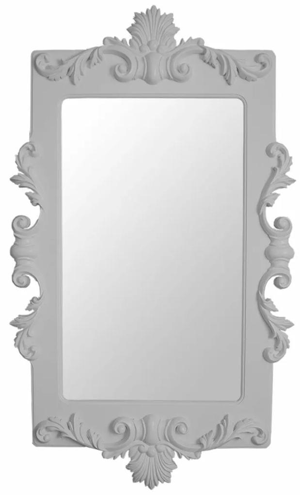Espelho Lavanda Retangular Entalhado - Cinza Claire Provençal Kleiner Schein