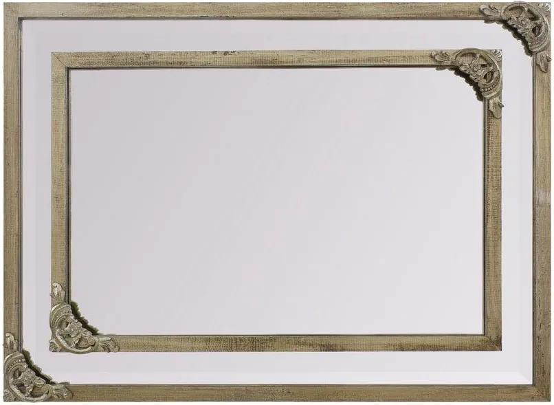 Espelho Decorativo Prata Com Moldura De Madeira Rustica - Dpesp093