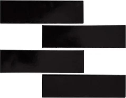 Revestimento Chroma Black Brilhante 7x26cm - 28078E - Portobello - Portobello