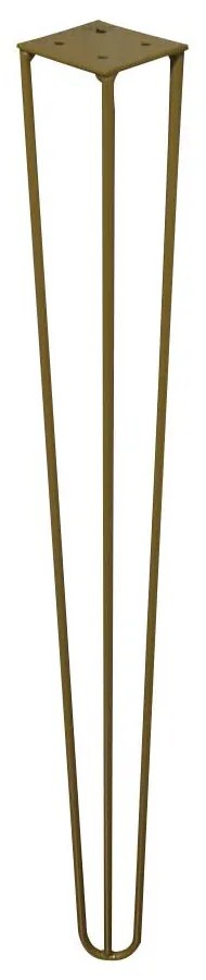 Kit 8 Pés de Metal 90 CM Hairpin Legs Aparador e Mesa de Canto Dourado G41