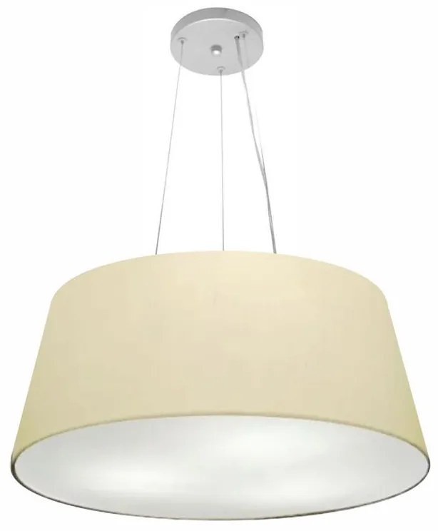 Lustre Pendente Cone Vivare Md-4062 Cúpula em Tecido 25/60x50cm - Bivolt