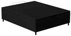 Base para Cama Box Baú Casal 138x188cm Hit I02 Corano Preto - Mpozenat